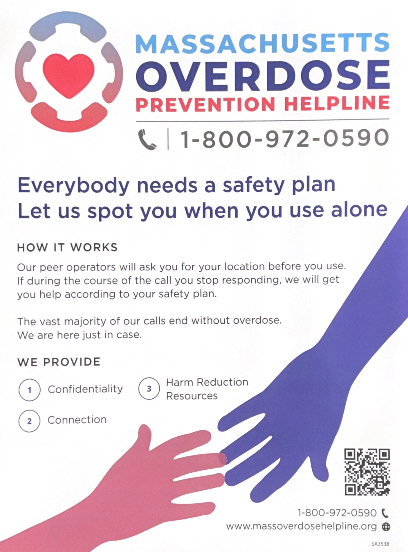 overdose helpline graphic