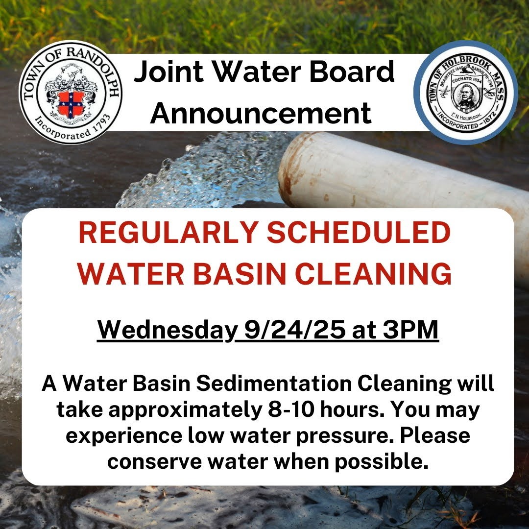 Water treatment plant scheduled maintenance will take place on Wed., Sept. 24th beginning at 3 pm