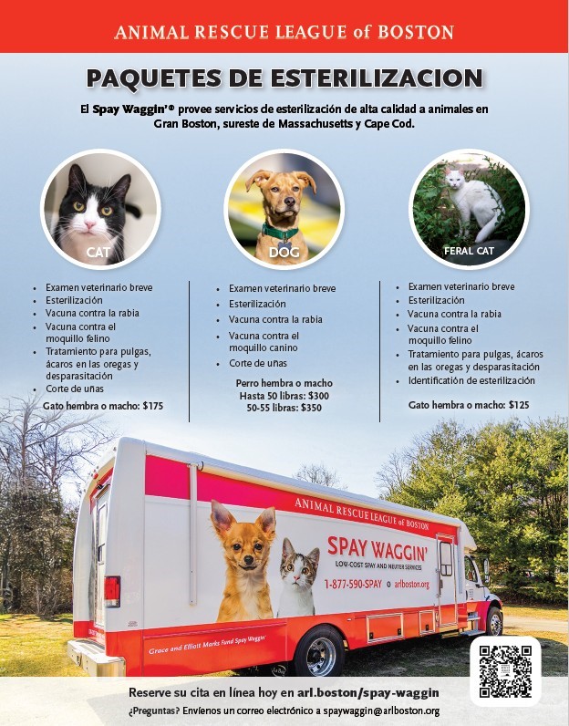 ARL Spay Waggin en Randolph, 27 de enero, estacionamiento de la pista de patinaje, 240 North St.